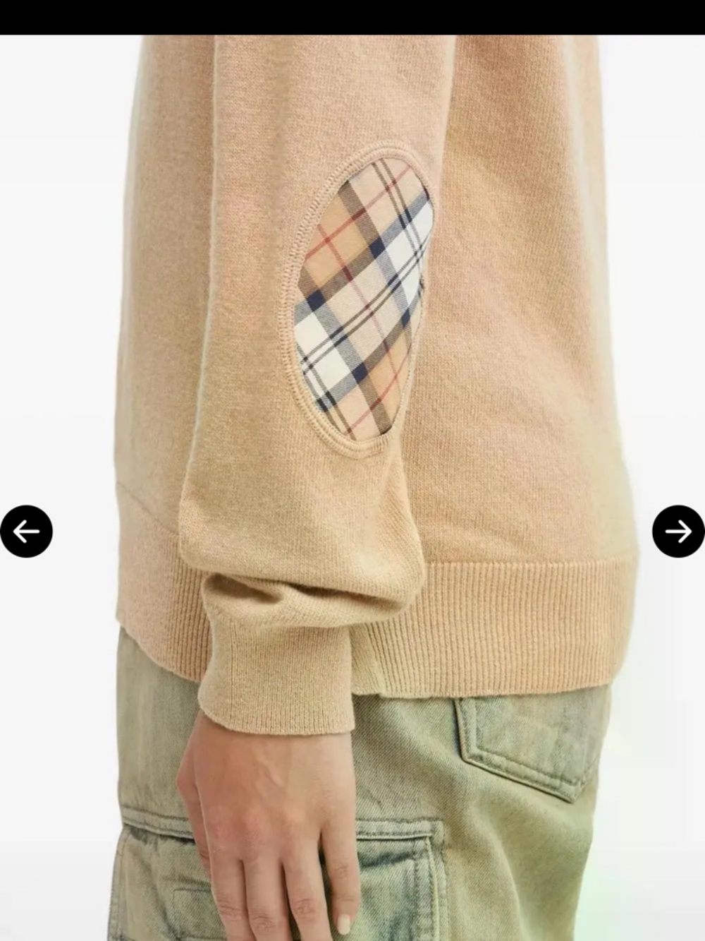 Barbour Pendle Roll Collar Wool Blend Camel Turtleneck US 14 - Picture 4 of 12